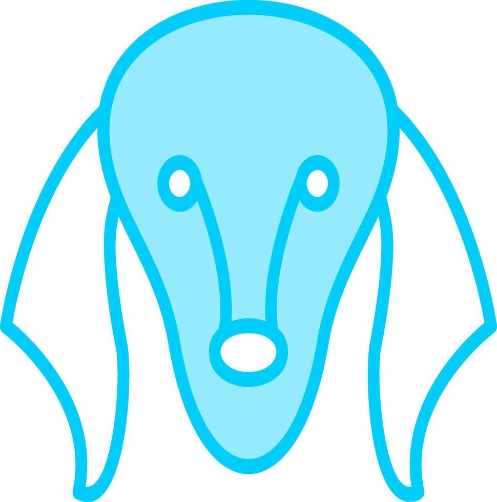 saluki vector icono