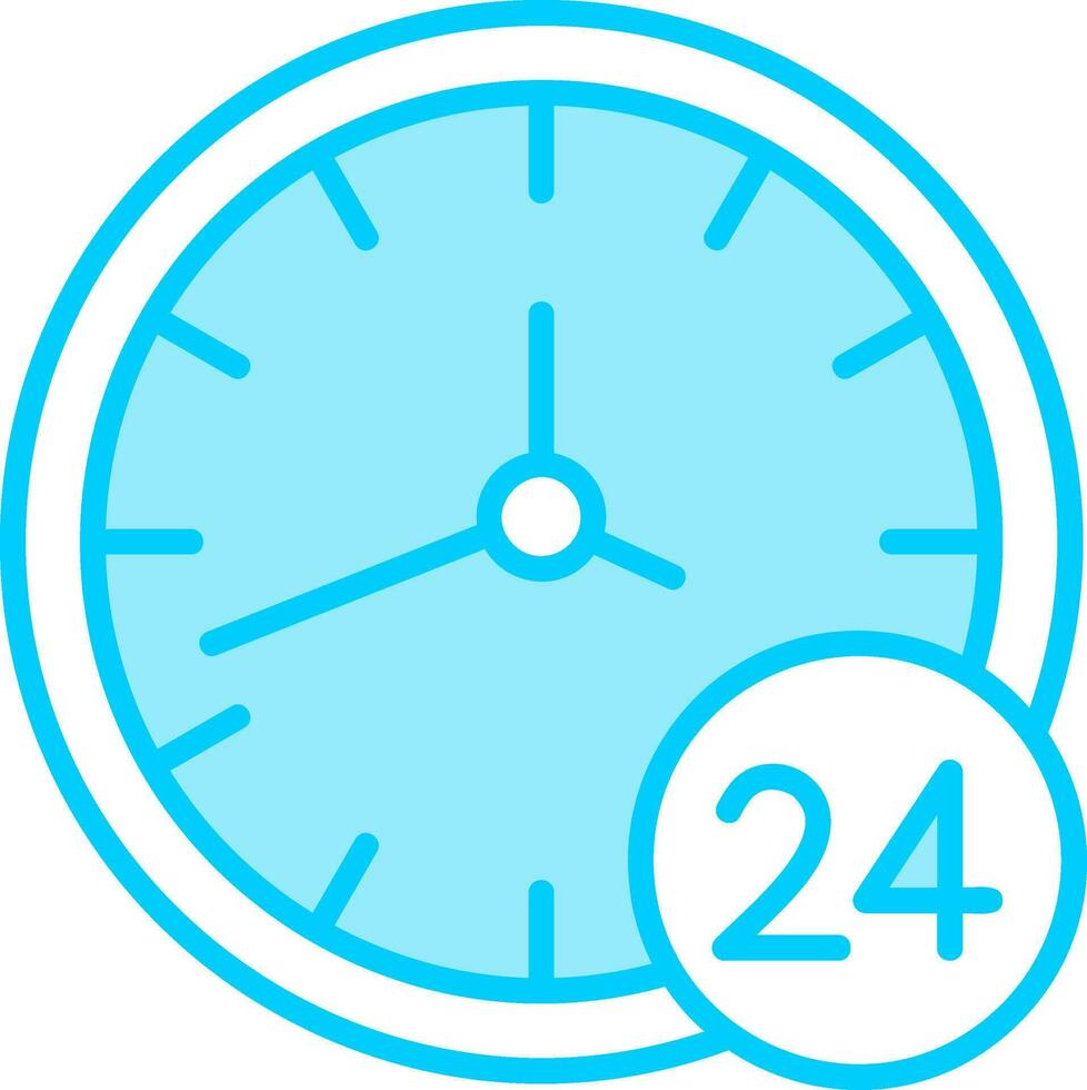 24 Hours Vector Icon