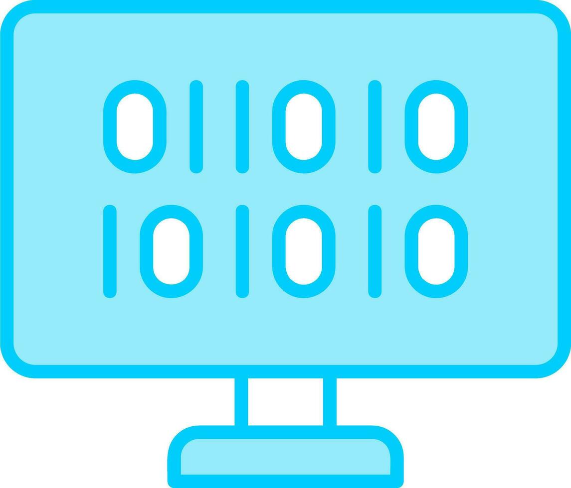 Binary Code Vector Icon