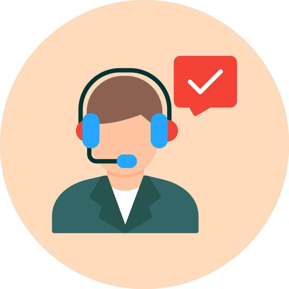 icono de vector de servicio al cliente