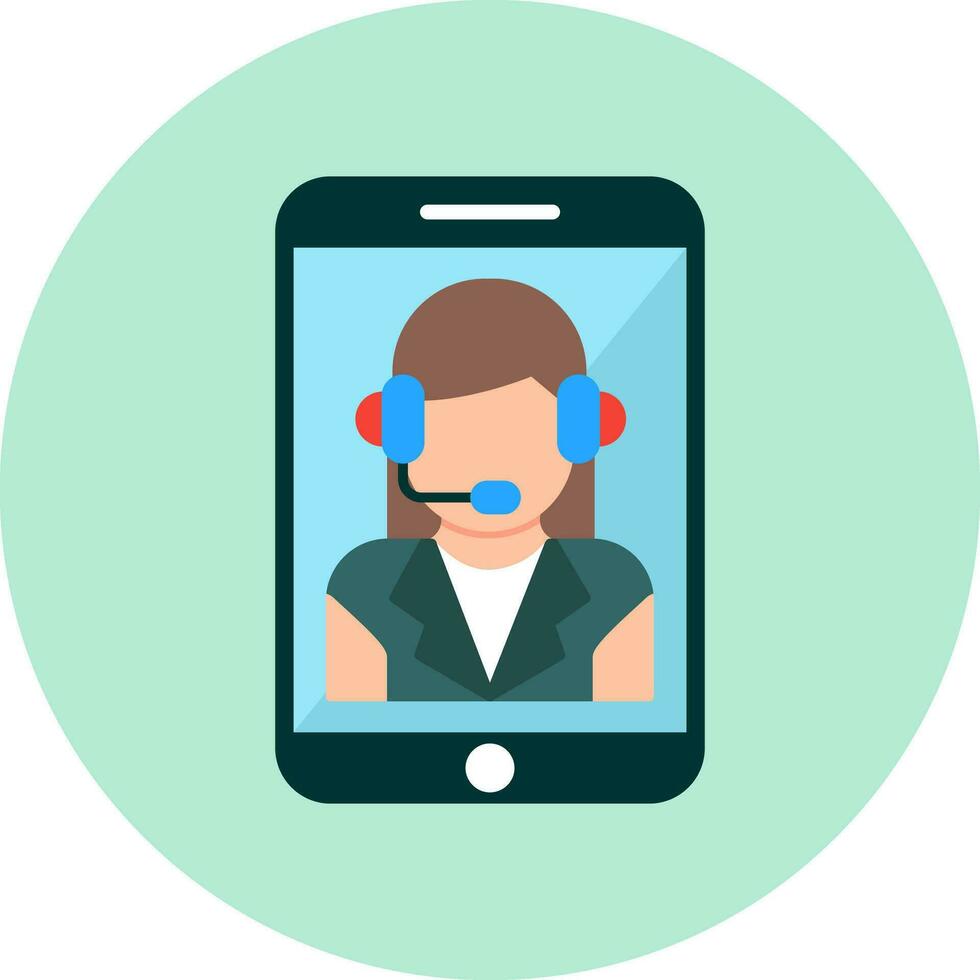 Customer Service Agent Vector Icon