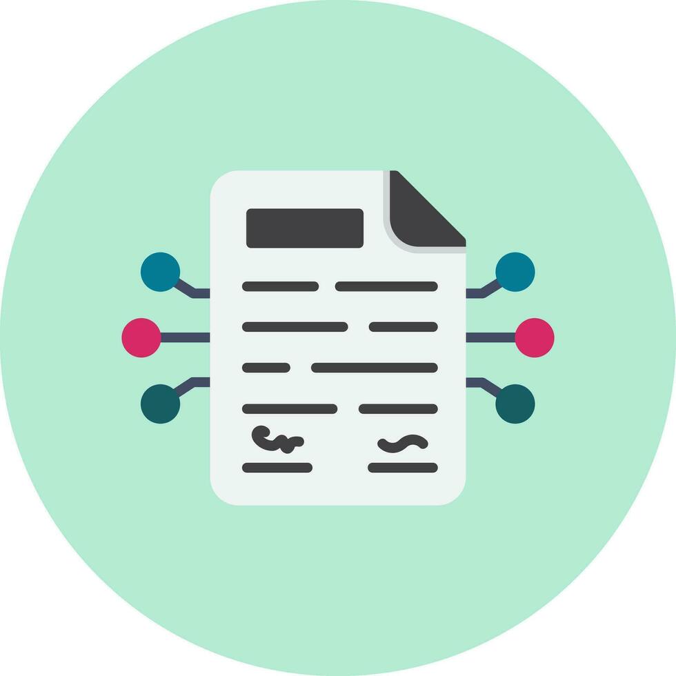 Smart Contracts Vector Icon