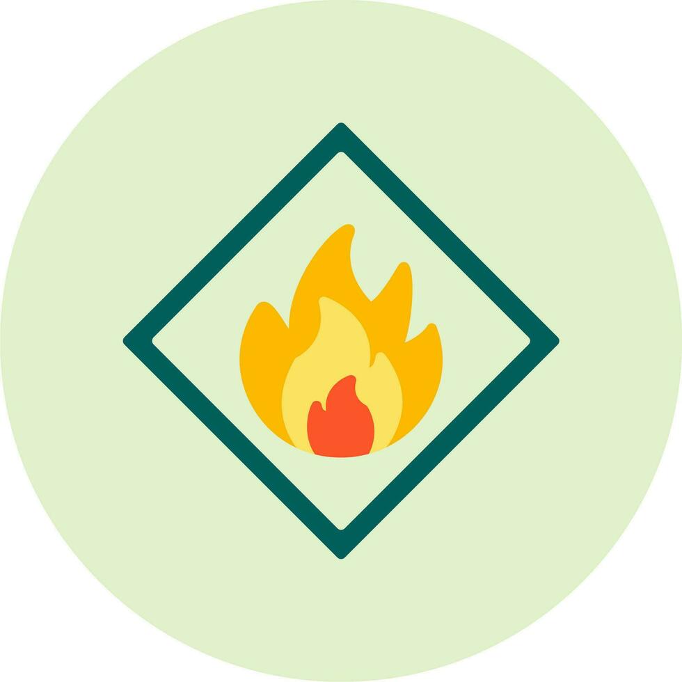 Flammable Vector Icon