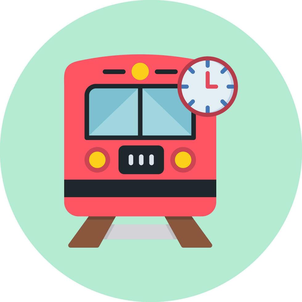 Train Times Vector Icon