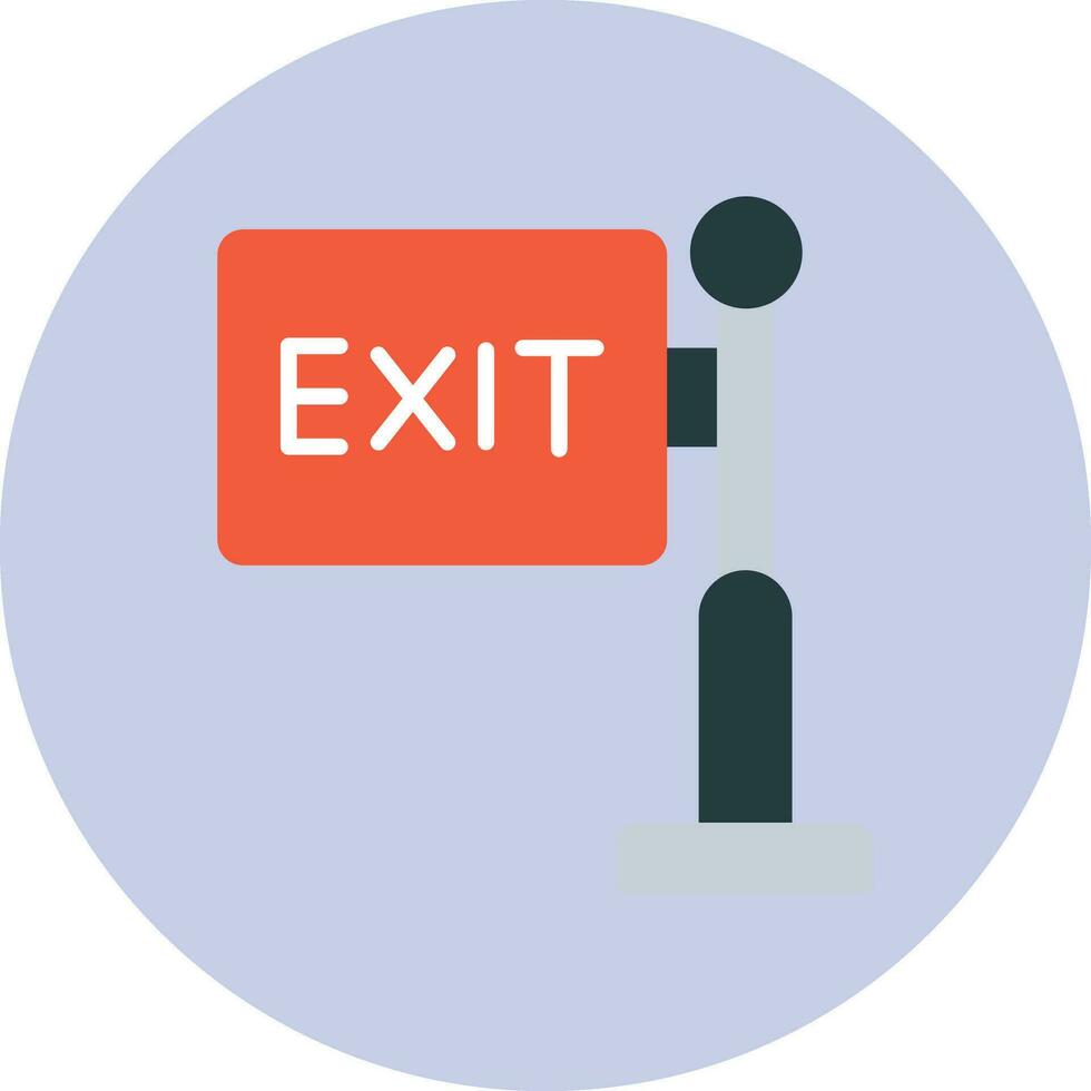 Exit Sign Vector Icon