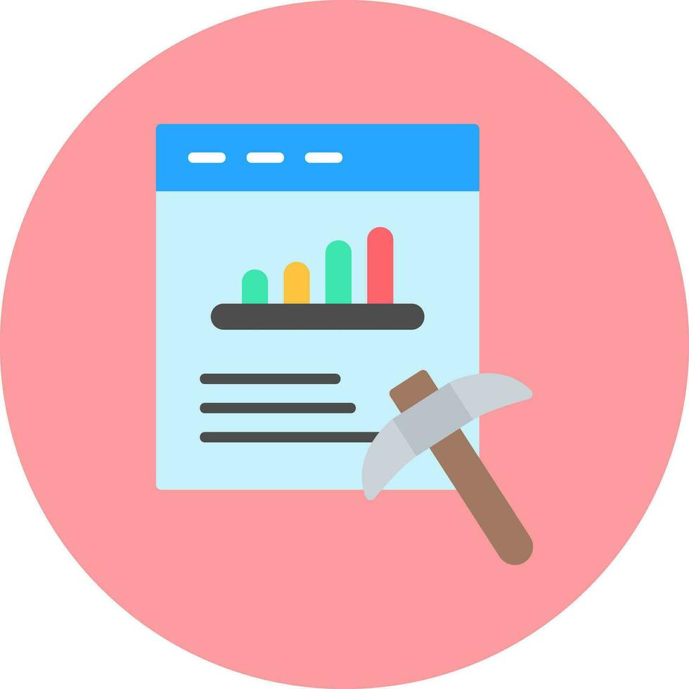 Data Mining Vector Icon