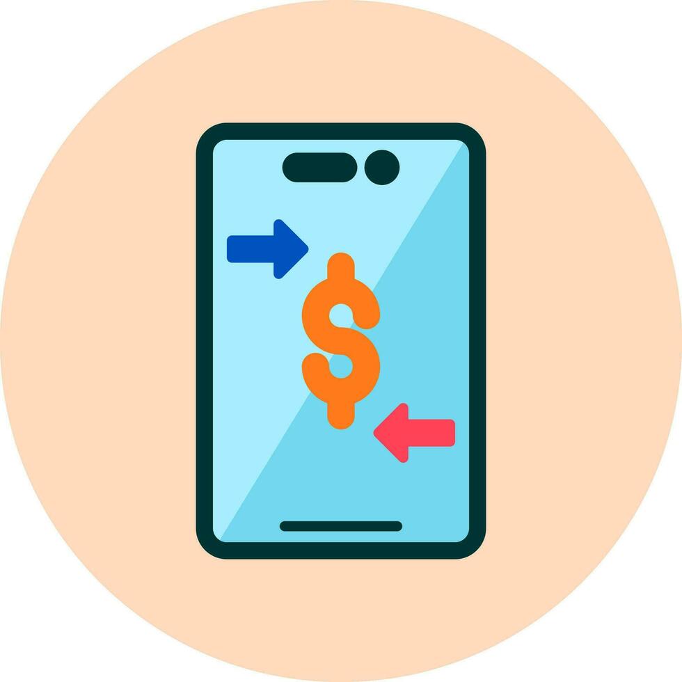 Online Money Transfer Vector Icon