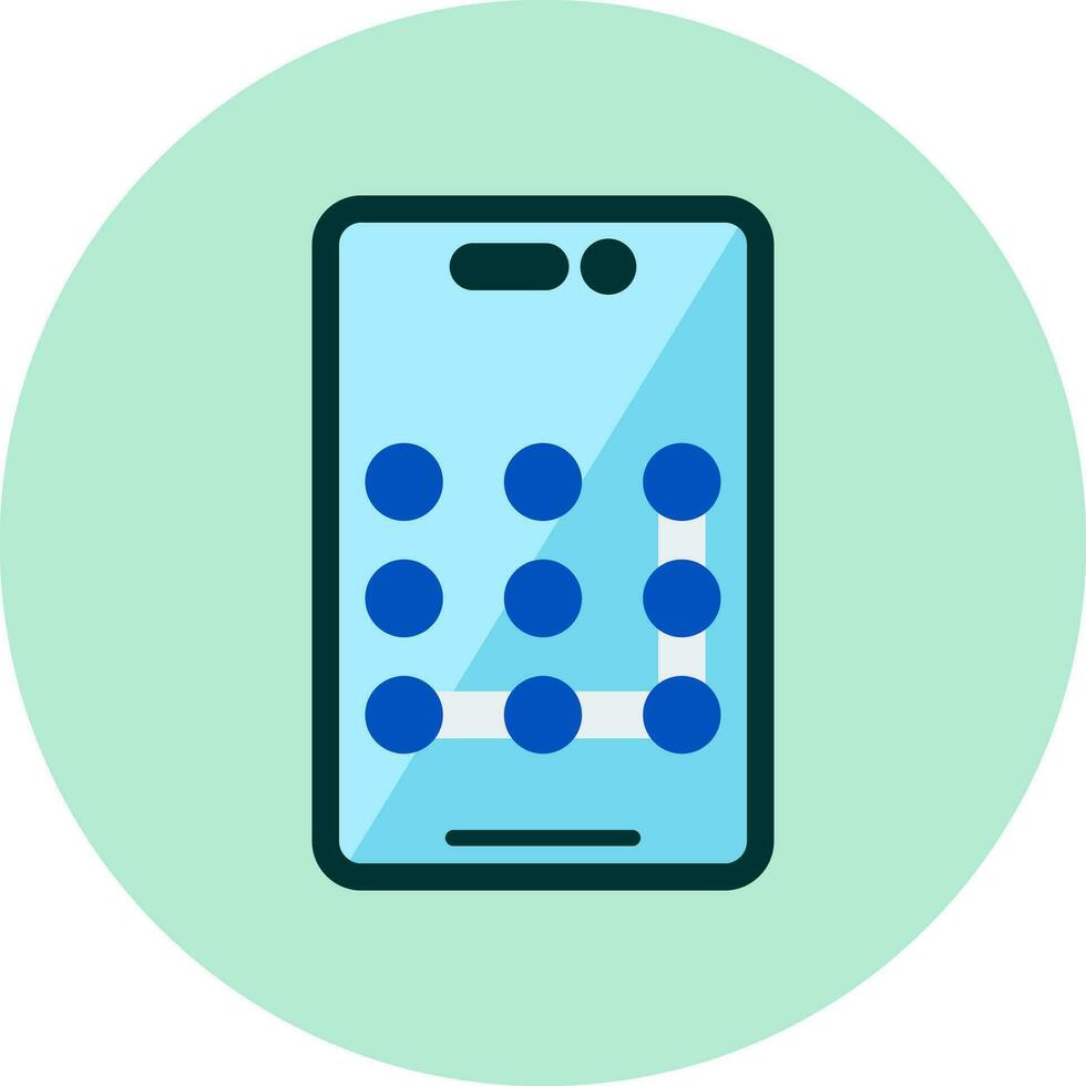 Pattern Lock Vector Icon