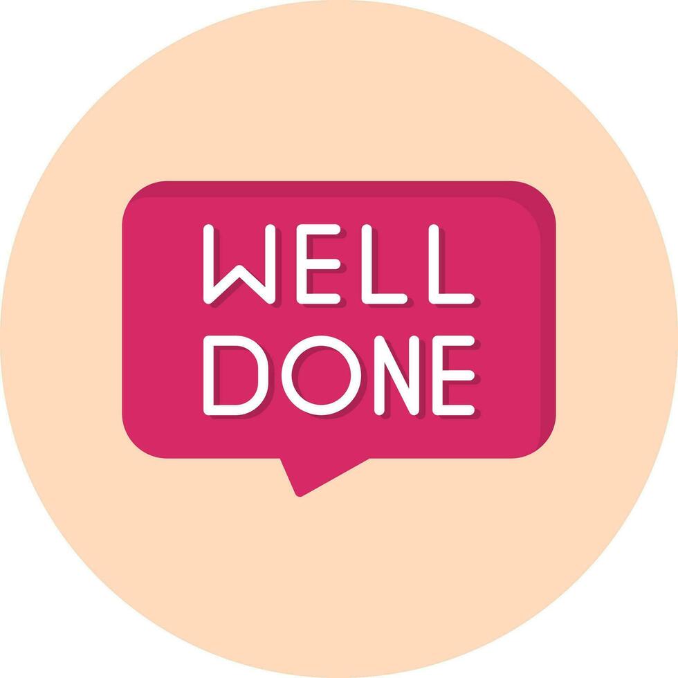 Well Done Vector Icon