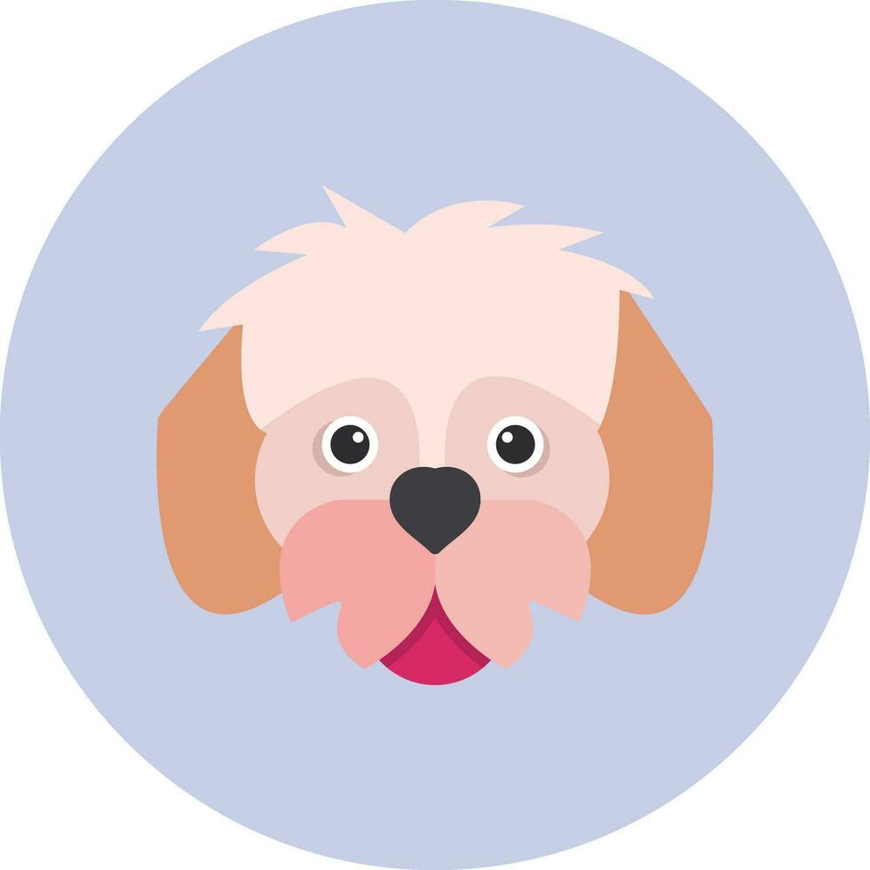 shih tzu vector icono