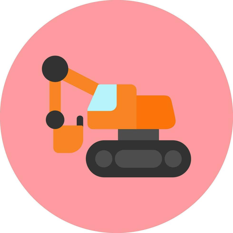 Excavator Vector Icon