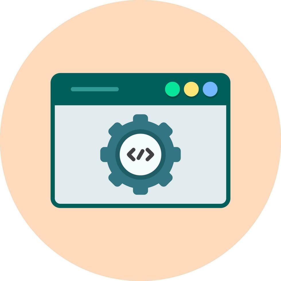 icono de vector de desarrollo web