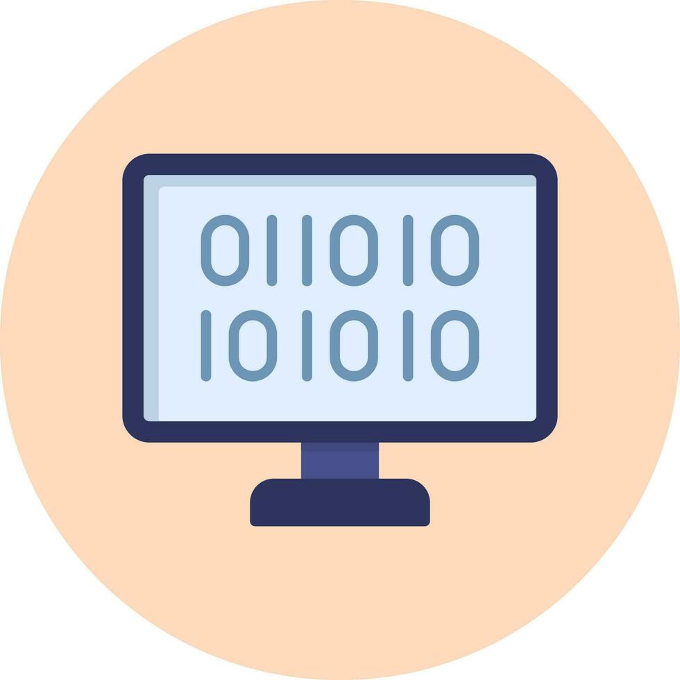 Binary Code Vector Icon