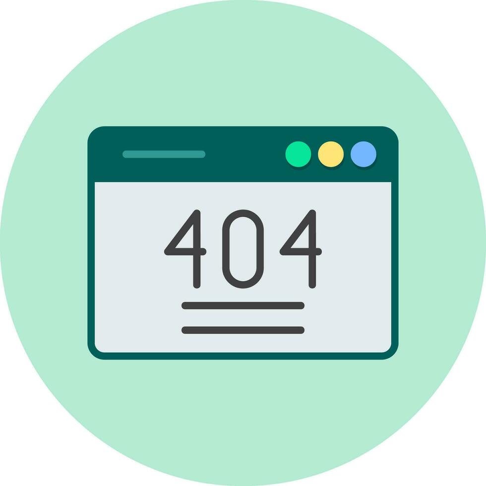 404 Error Vector Icon