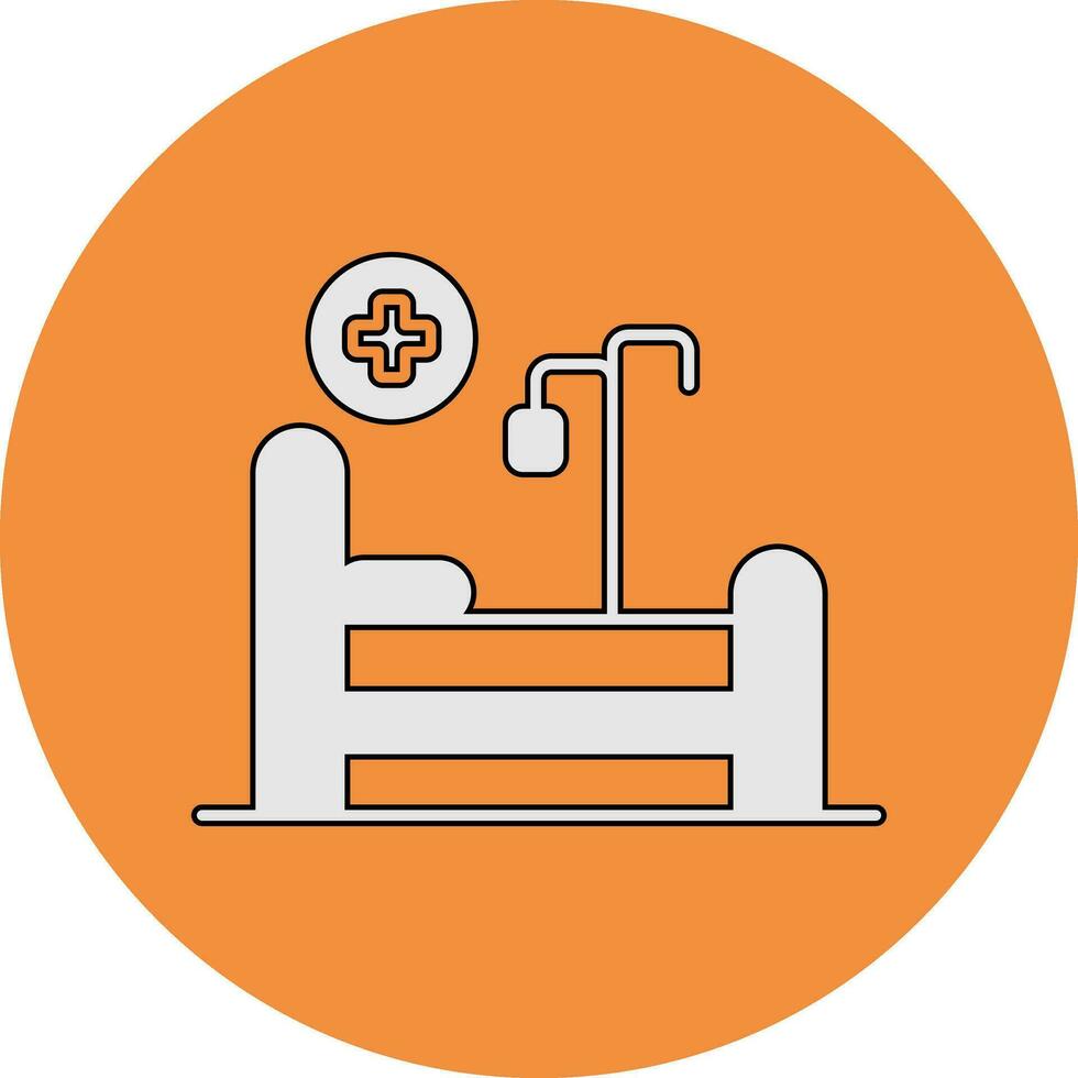 Hospital Bed Vector Icon