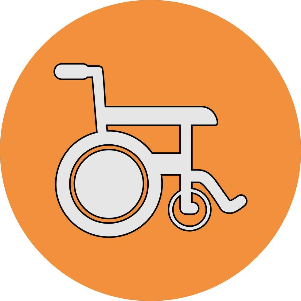 Wheel Chair Vector Icon