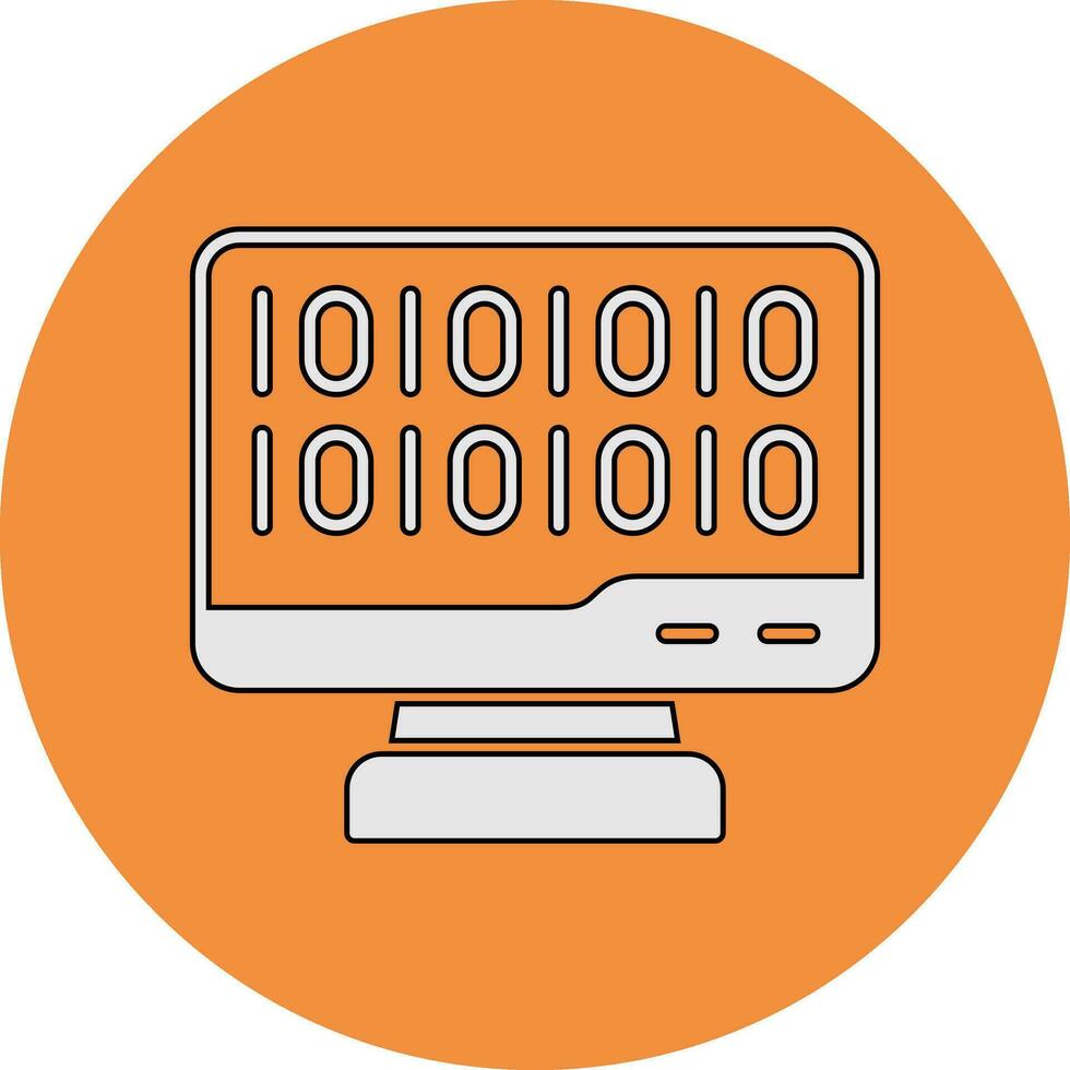 Binary Code Vector Icon