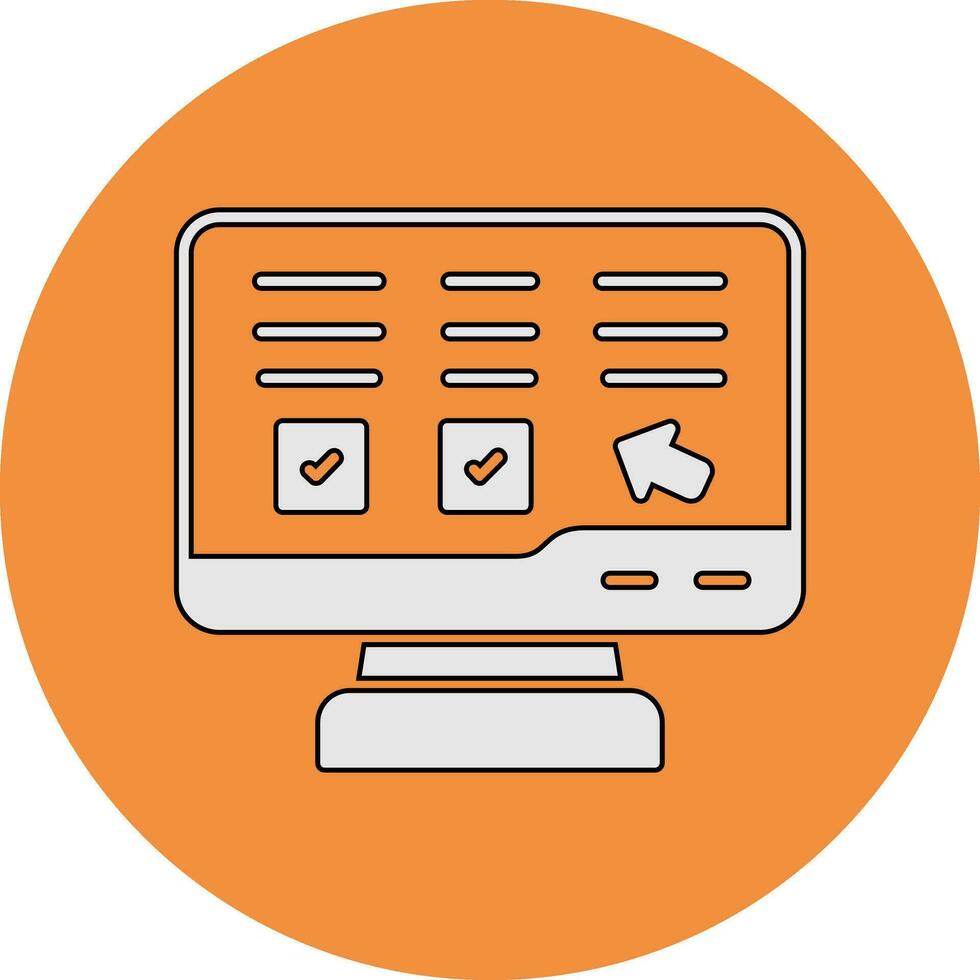 Online Lesson Vector Icon