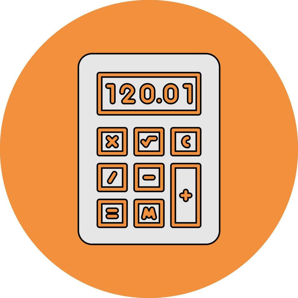 icono de vector de calculadora