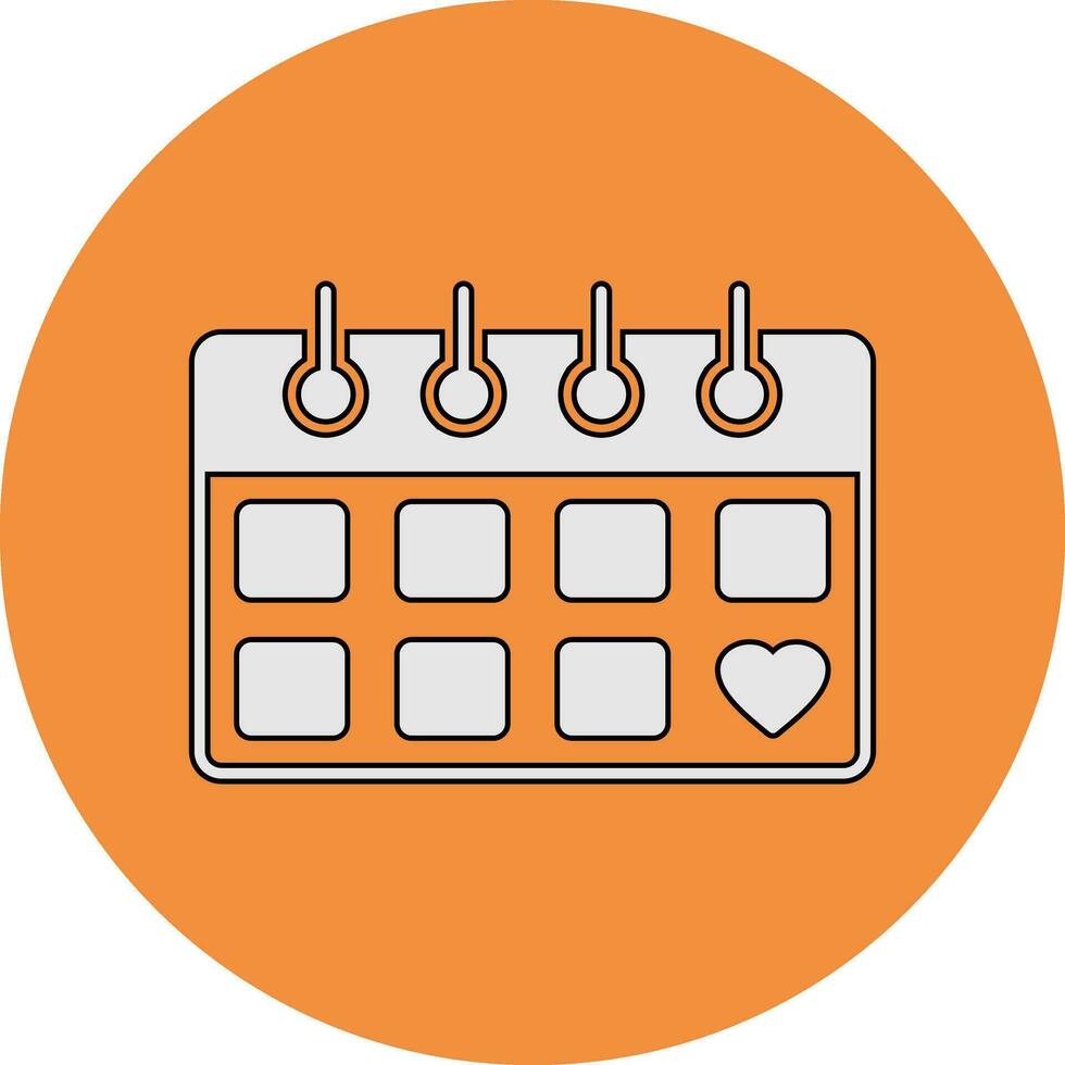 icono de vector de calendario