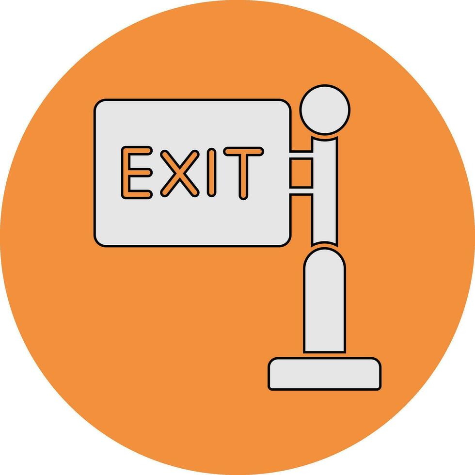 Exit Sign Vector Icon