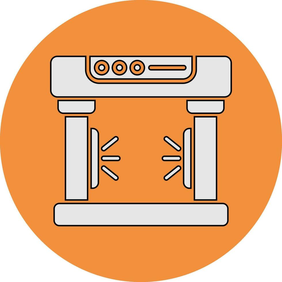 icono de vector de detector de metales