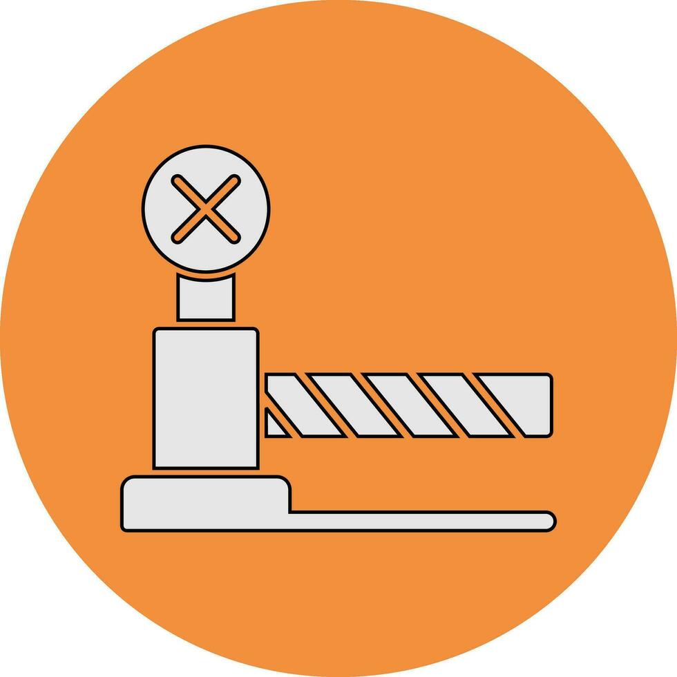 Level Crossing Vector Icon