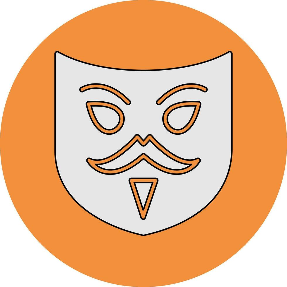 mascarada vector icono