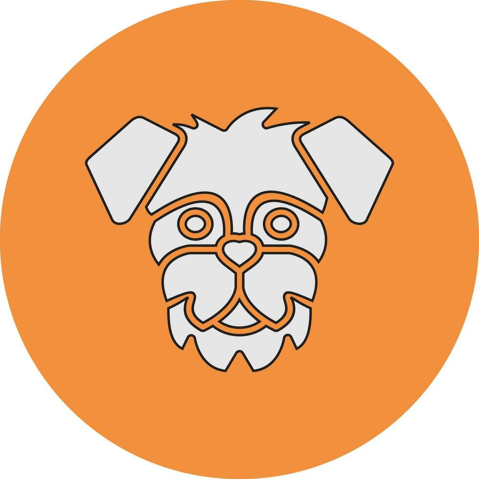 Schnauzer vector icono