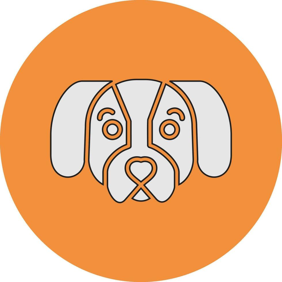 perro tejonero vector icono