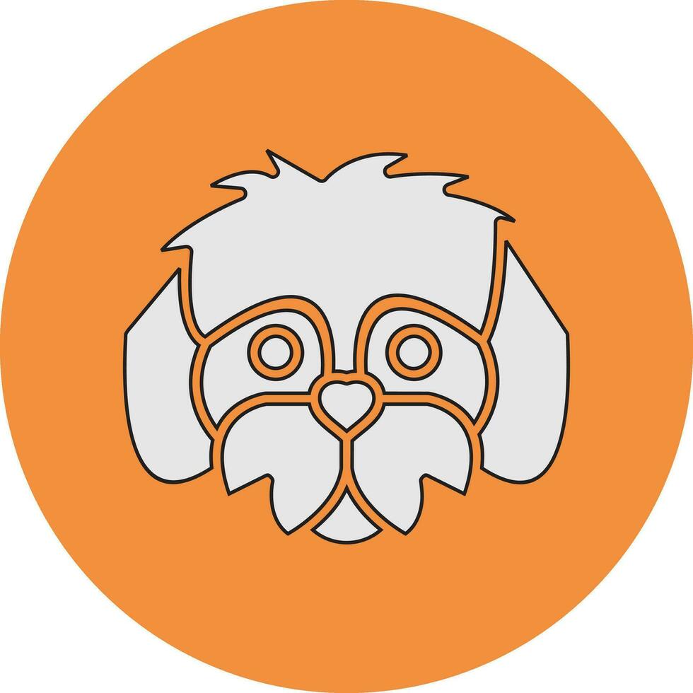 shih tzu vector icono