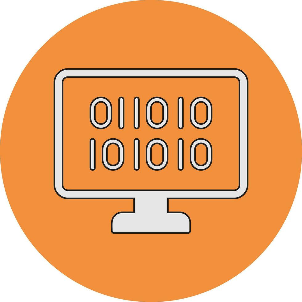 Binary Code Vector Icon