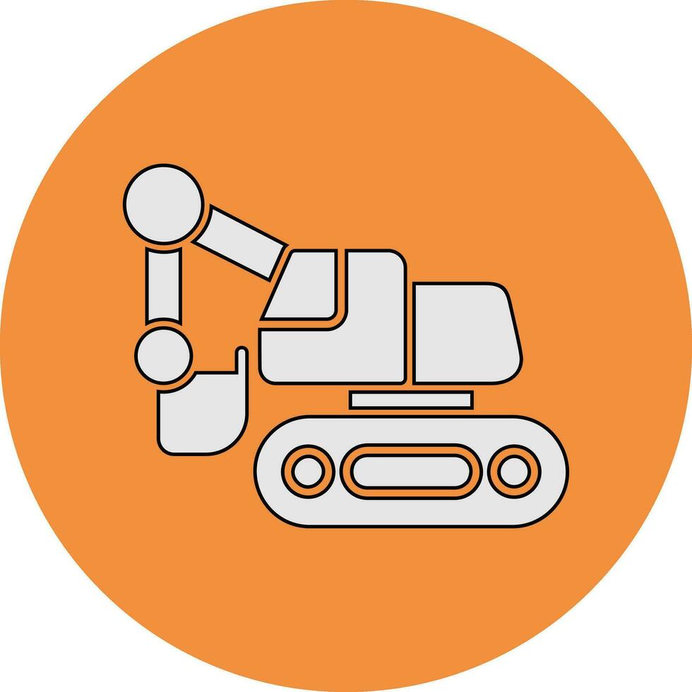 Excavator Vector Icon