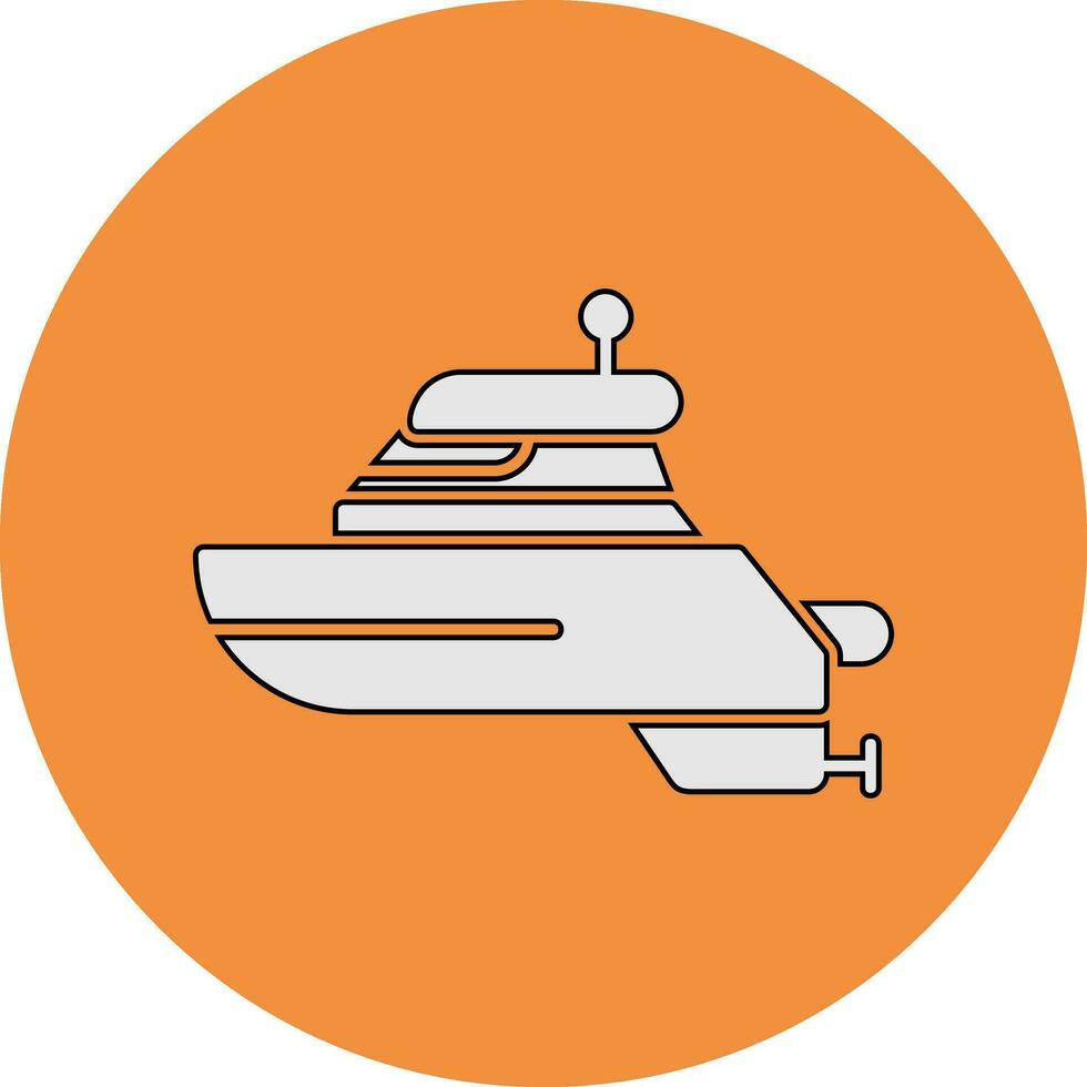 icono de vector de barco