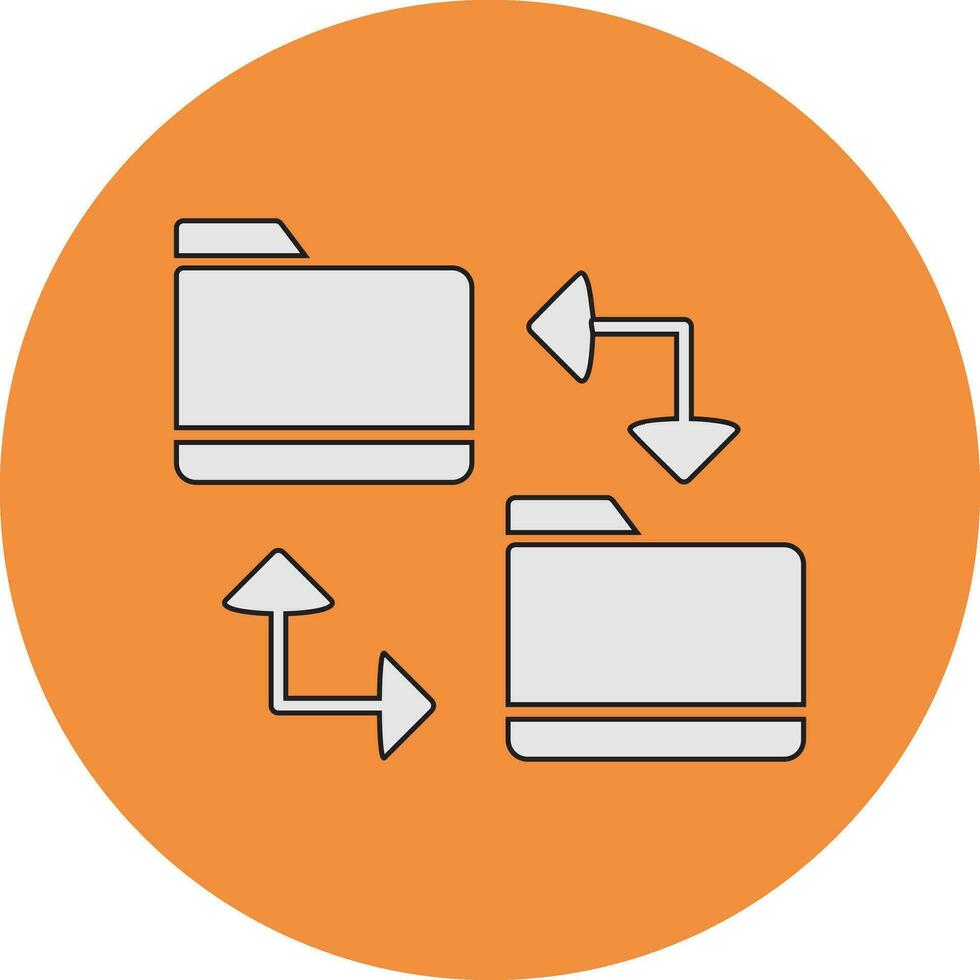 File Sharing Vector Icon