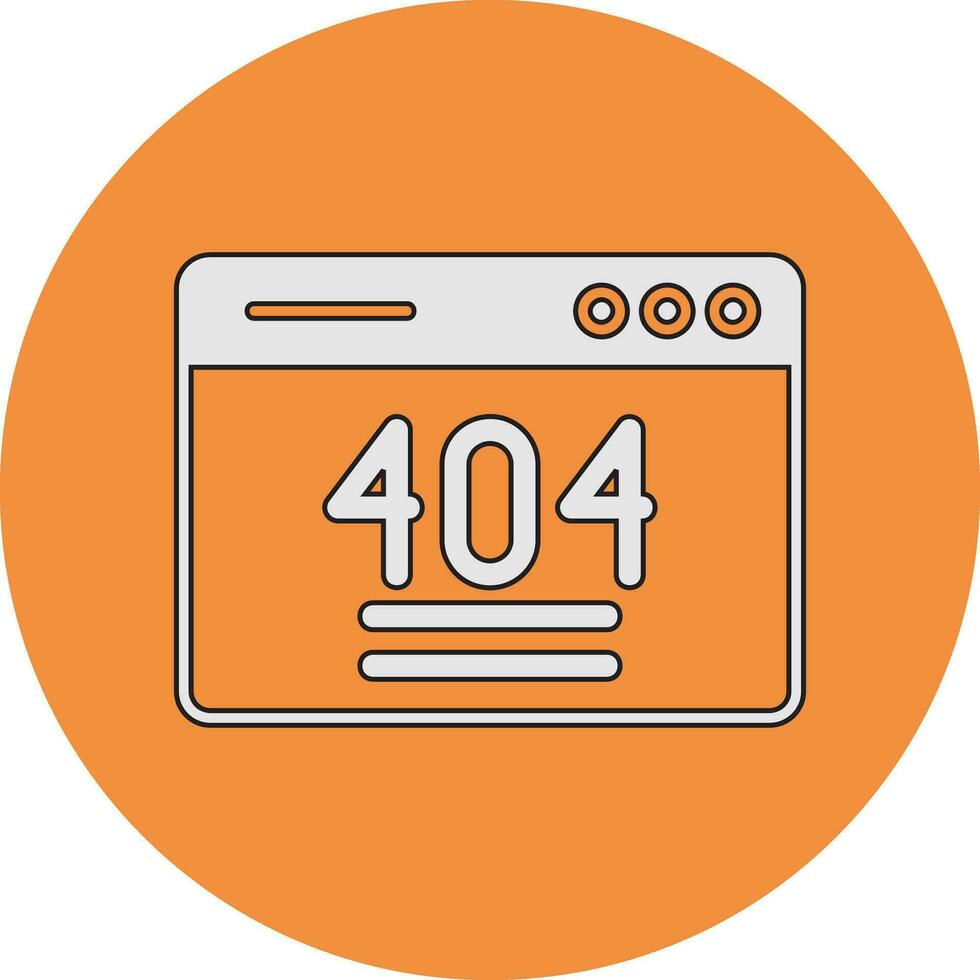 404 Error Vector Icon