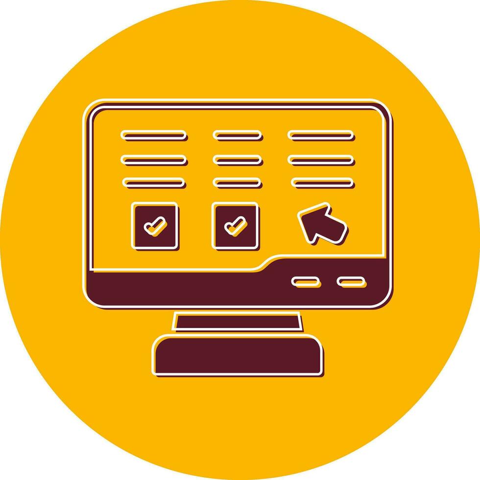 Online Lesson Vector Icon