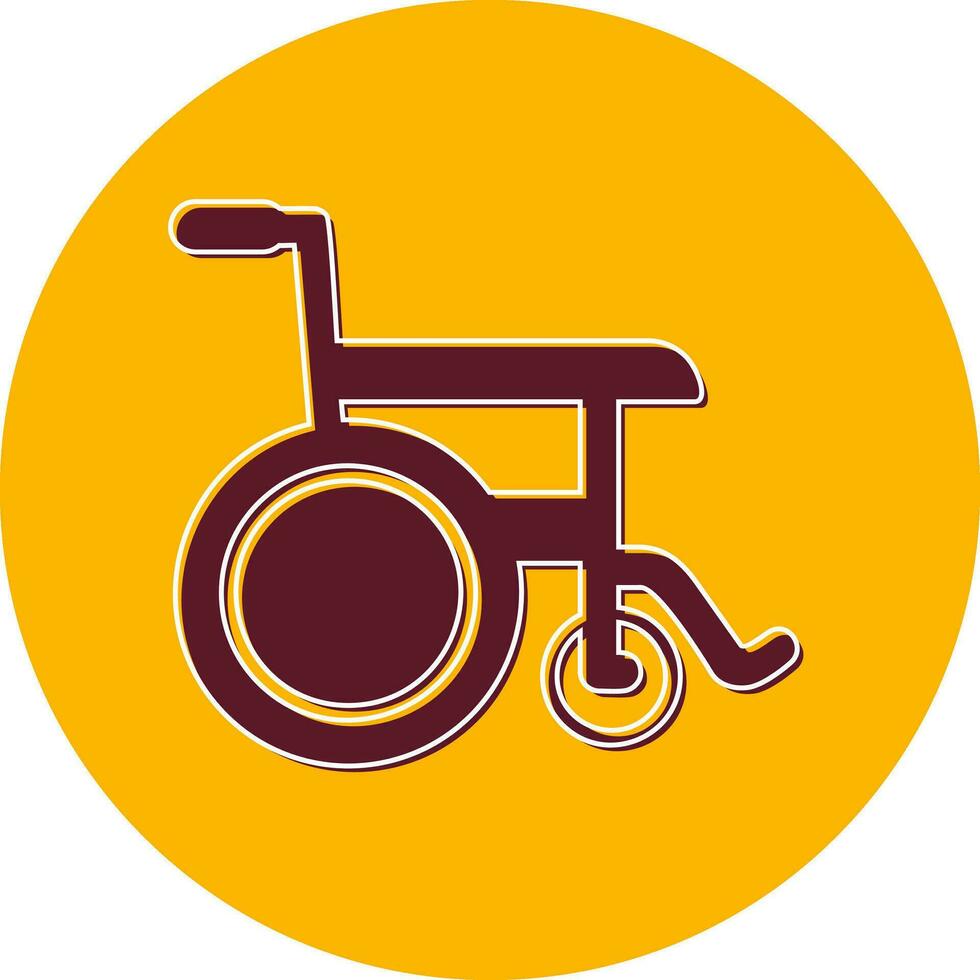 Wheel Chair Vector Icon