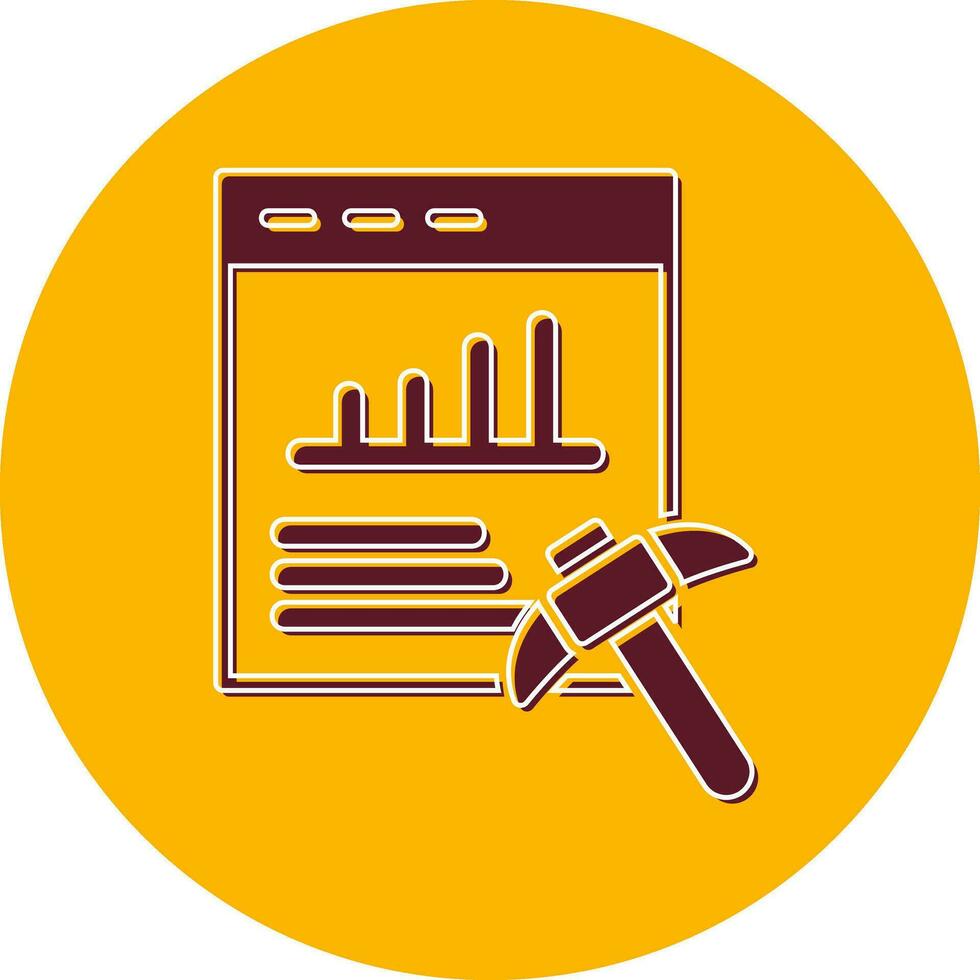 Data Mining Vector Icon