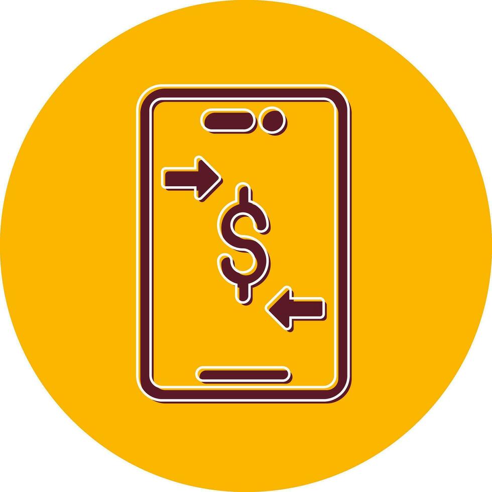 Online Money Transfer Vector Icon