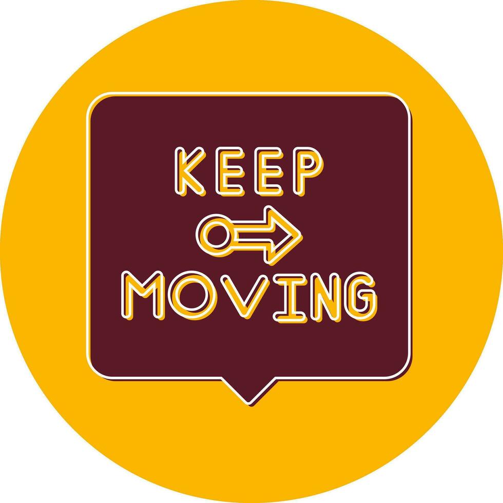 Keep Moving Vector Icon