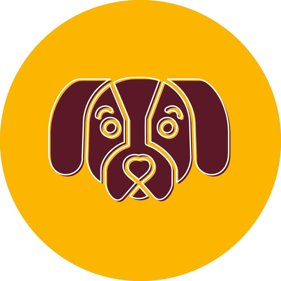 perro tejonero vector icono