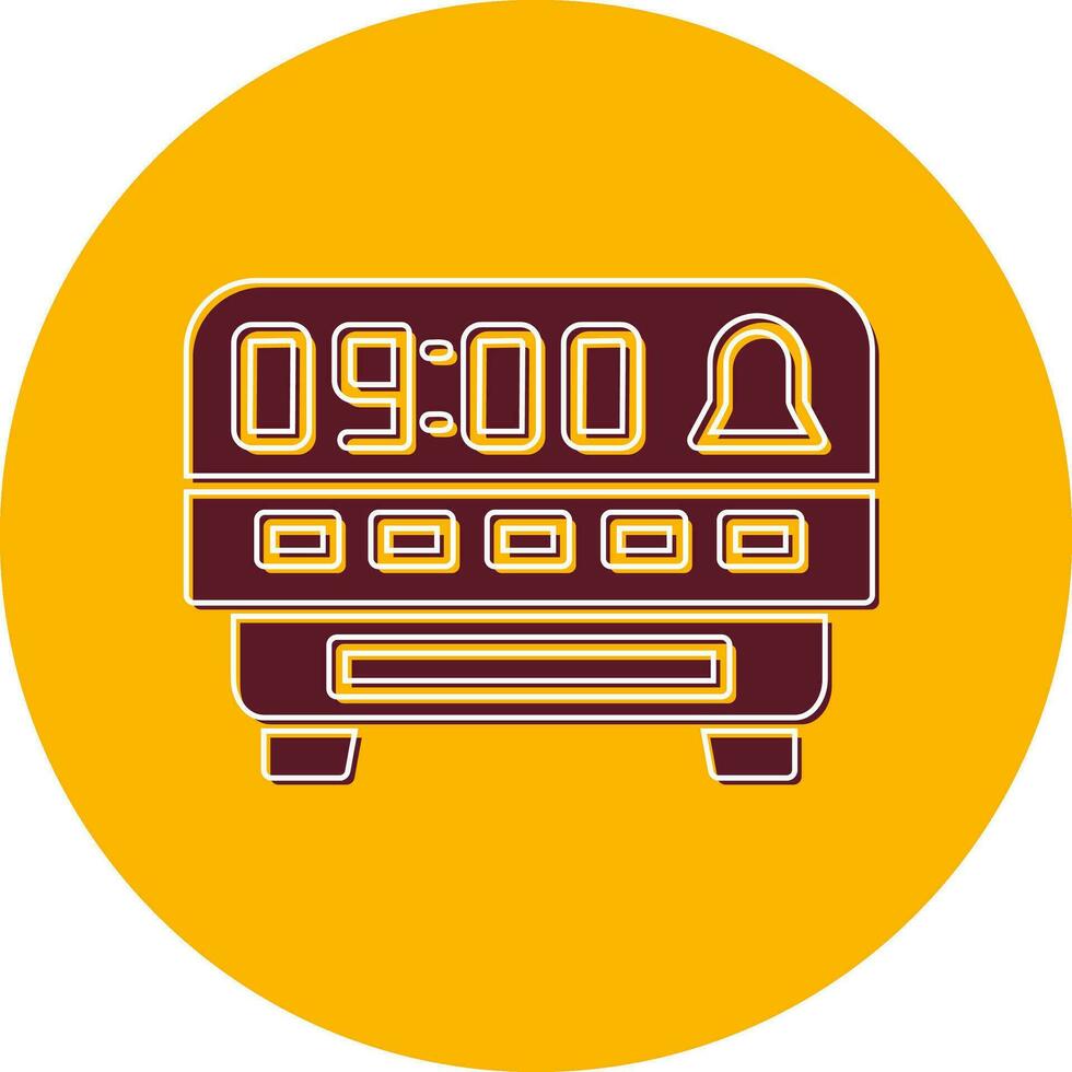 Digital Clock Vector Icon