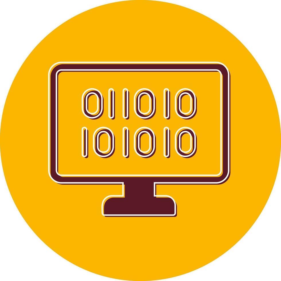 Binary Code Vector Icon