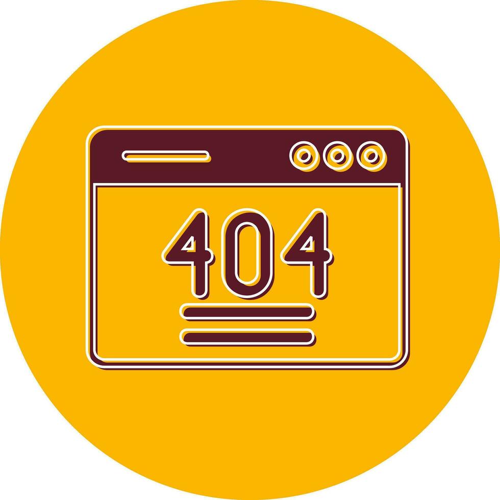 404 Error Vector Icon
