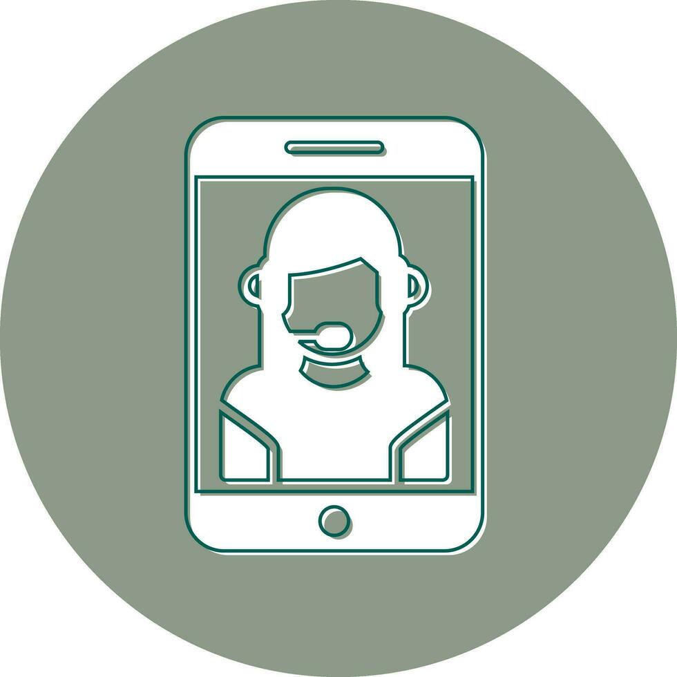 Customer Service Agent Vector Icon