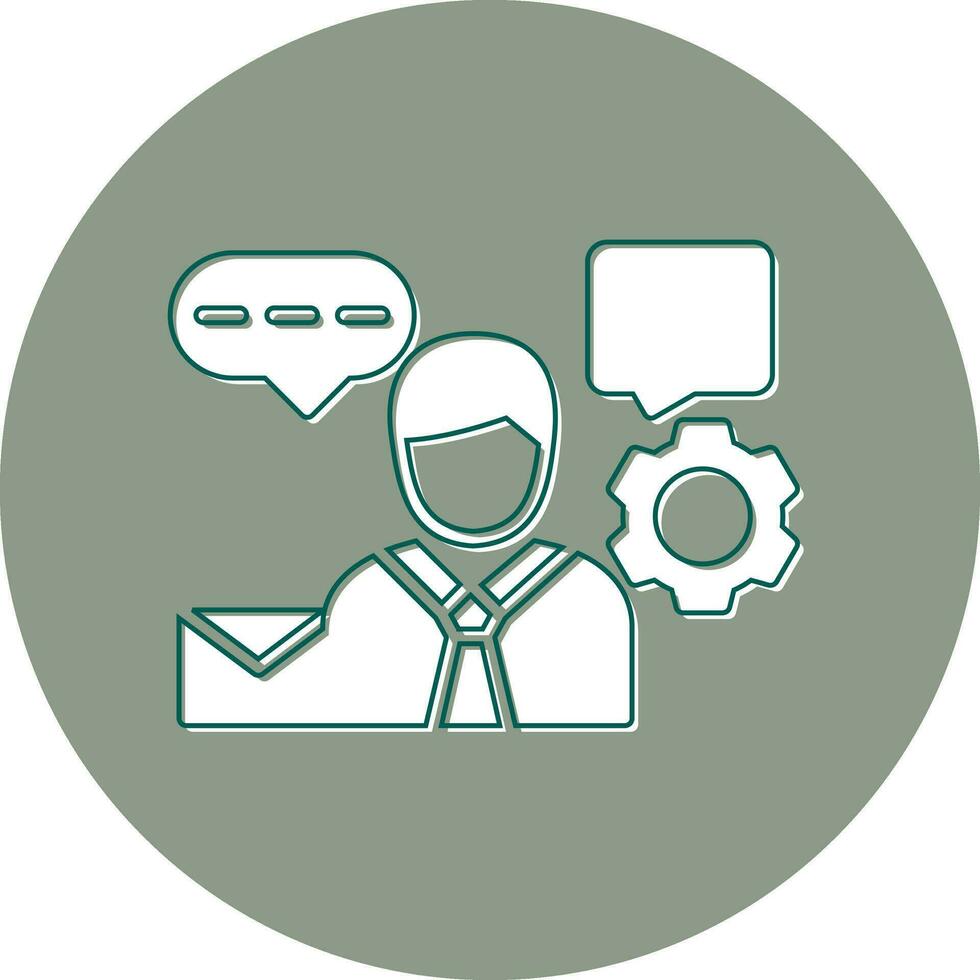 Client Support Vector Icon