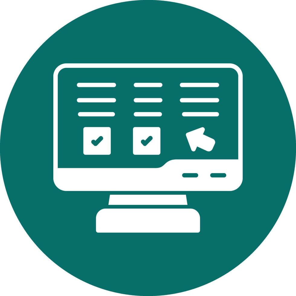 Online Lesson Vector Icon