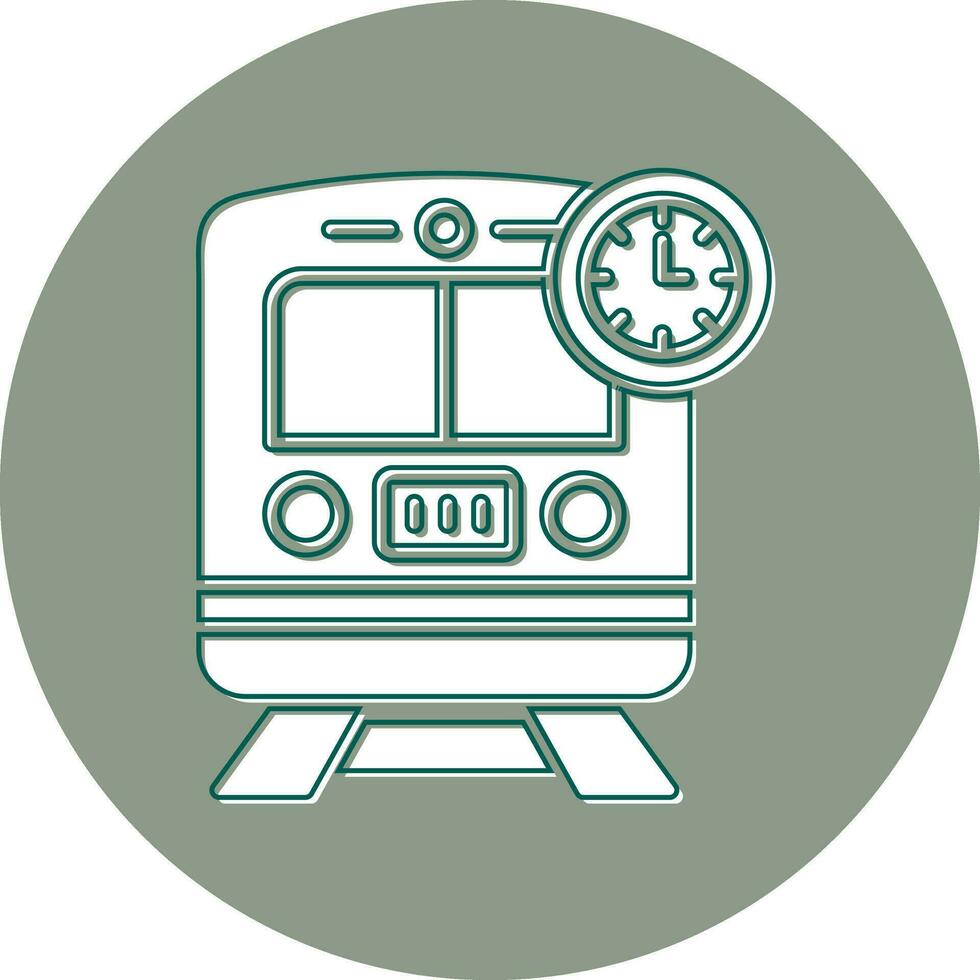 Train Times Vector Icon