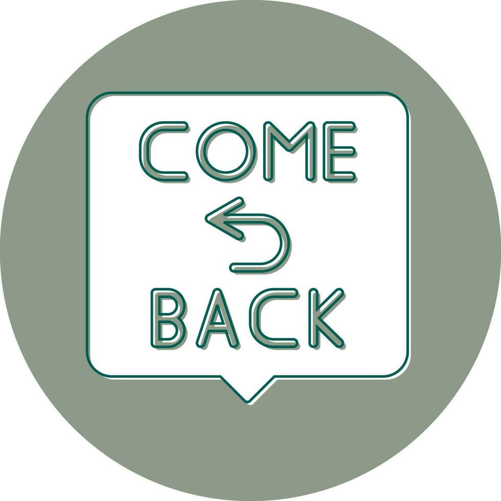 Come Back Vector Icon